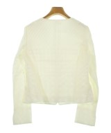 HIROKO KOSHINO（ヒロコ　コシノ）ノーカラージャケット 白 サイズ:38(S位) レディース/2200669012033