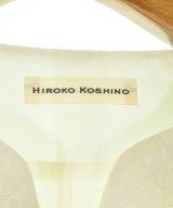 HIROKO KOSHINO（ヒロコ　コシノ）ノーカラージャケット 白 サイズ:38(S位) レディース/2200669012033