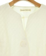 HIROKO KOSHINO（ヒロコ　コシノ）ノーカラージャケット 白 サイズ:38(S位) レディース/2200669012033