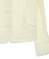 HIROKO KOSHINO（ヒロコ　コシノ）ノーカラージャケット 白 サイズ:38(S位) レディース/2200669012033