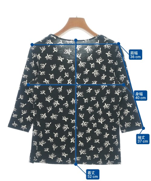 HIROKO KOSHINO（ヒロコ　コシノ）Tシャツ・カットソー 黒 サイズ:38(S位) レディース/2200669012200