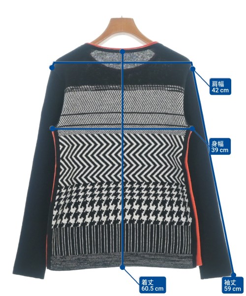 HIROKO KOSHINO（ヒロコ　コシノ）ニット・セーター 黒 サイズ:38(S位) レディース/2200669012286