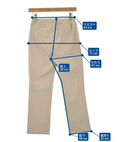 HIROKO KOSHINO（ヒロコ　コシノ）クロップドパンツ ベージュ サイズ:38(S位) レディース/2200669012408