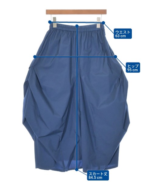 HIROKO KOSHINO（ヒロコ　コシノ）ロング・マキシ丈スカート 青 サイズ:38(S位) レディース/2200672164019