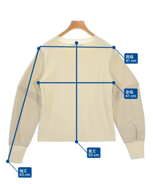 HIROKO KOSHINO（ヒロコ　コシノ）ニット・セーター 白 サイズ:38(S位) レディース/2200678015100