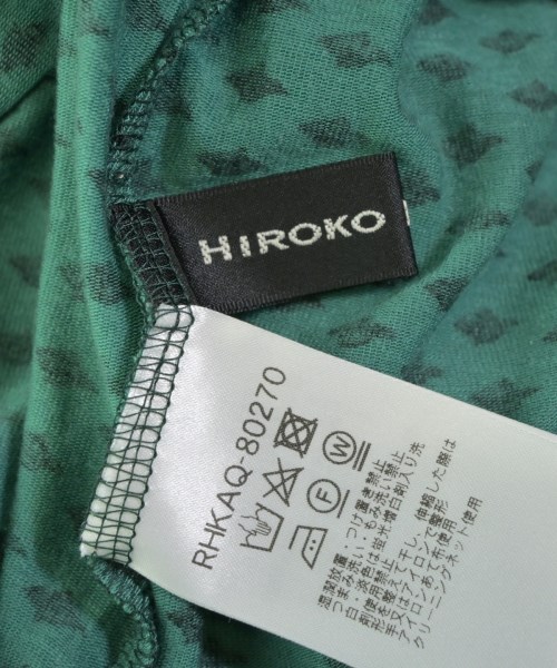 HIROKO KOSHINO（ヒロコ　コシノ）Tシャツ・カットソー 緑 サイズ:38(S位) レディース/2200677907079