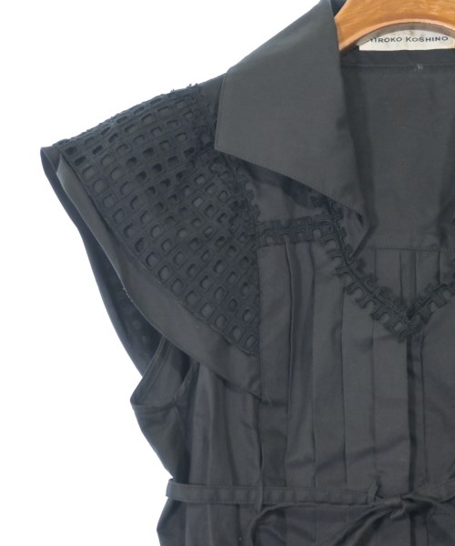 HIROKO KOSHINO（ヒロコ　コシノ）カジュアルシャツ 黒 サイズ:38(S位) レディース/2200649503131