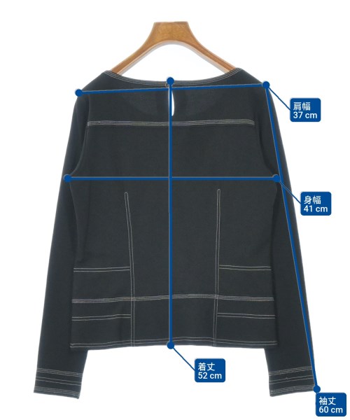 HIROKO KOSHINO（ヒロコ　コシノ）Tシャツ・カットソー 黒 サイズ:38(S位) レディース/2200649503155