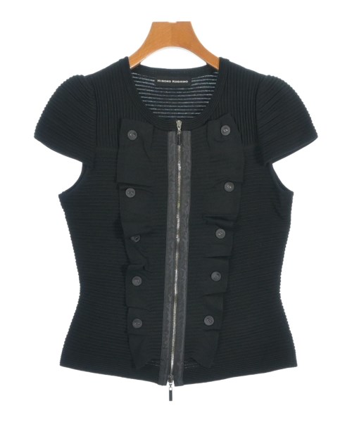 HIROKO KOSHINO(ヒロコ　コシノ)カーディガン 黒 サイズ:38(S位)/2200649503315