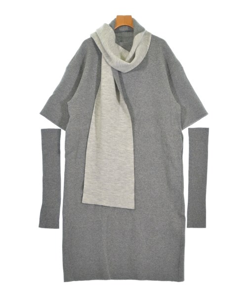 HIROKO KOSHINO(ヒロコ　コシノ)ワンピース グレー サイズ:38(S位)/2200649503407
