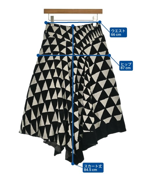 HIROKO KOSHINO（ヒロコ　コシノ）ロング・マキシ丈スカート 黒 サイズ:38(S位) レディース/2200649503414