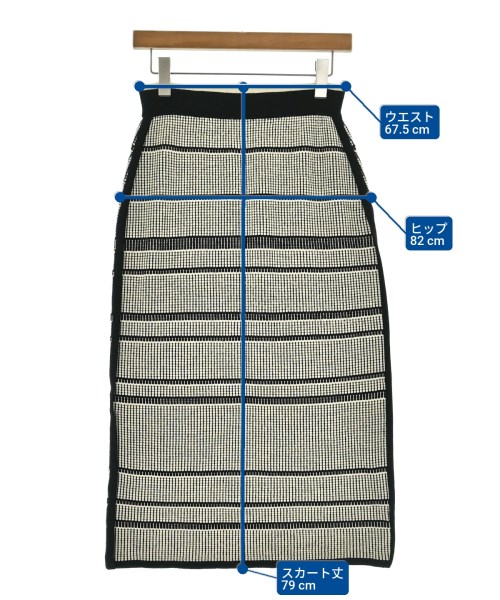 HIROKO KOSHINO（ヒロコ　コシノ）ロング・マキシ丈スカート 白 サイズ:38(S位) レディース/2200649503421