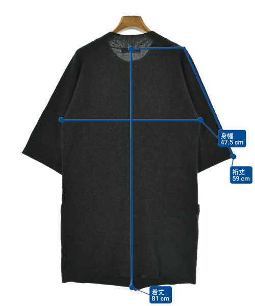 HIROKO KOSHINO（ヒロコ　コシノ）カーディガン グレー サイズ:38(S位) レディース/2200649503476