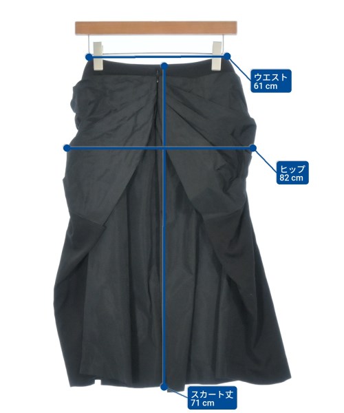 HIROKO KOSHINO（ヒロコ　コシノ）ロング・マキシ丈スカート 黒 サイズ:38(S位) レディース/2200649503551