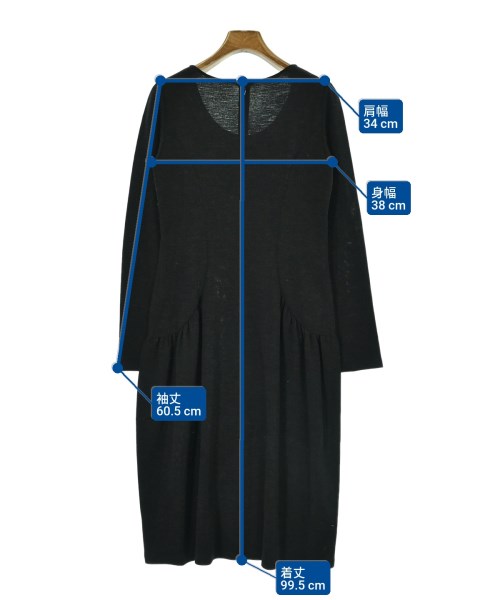 HIROKO KOSHINO（ヒロコ　コシノ）ワンピース 黒 サイズ:38(S位) レディース/2200649503636