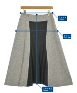 HIROKO KOSHINO（ヒロコ　コシノ）ロング・マキシ丈スカート グレー サイズ:38(S位) レディース/2200649503698