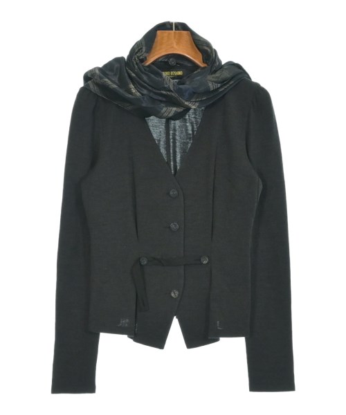 HIROKO KOSHINO(ヒロコ　コシノ)カーディガン グレー サイズ:38(S位)/2200649503704