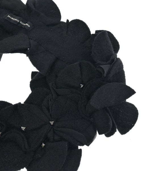 HIROKO KOSHINO（ヒロコ　コシノ）マフラー 黒 サイズ:- レディース/2200649503728