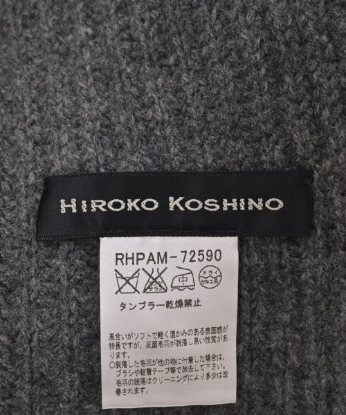HIROKO KOSHINO（ヒロコ　コシノ）マフラー グレー サイズ:38 レディース/2200649503735