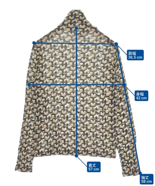 HIROKO KOSHINO（ヒロコ　コシノ）Tシャツ・カットソー 茶 サイズ:38(S位) レディース/2200651387095