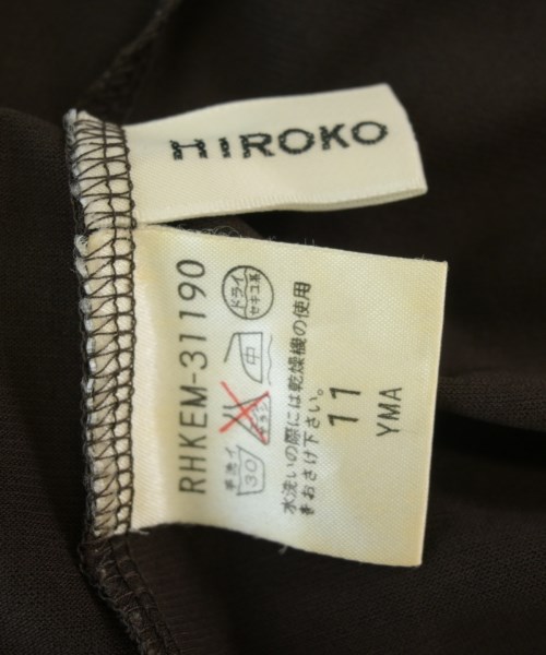 HIROKO KOSHINO（ヒロコ　コシノ）Tシャツ・カットソー 茶 サイズ:11(L位) レディース/2200707348032