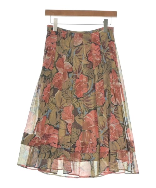 HIROKO KOSHINO（ヒロコ　コシノ）ロング・マキシ丈スカート 茶 サイズ:38(S位) レディース/2200641068058