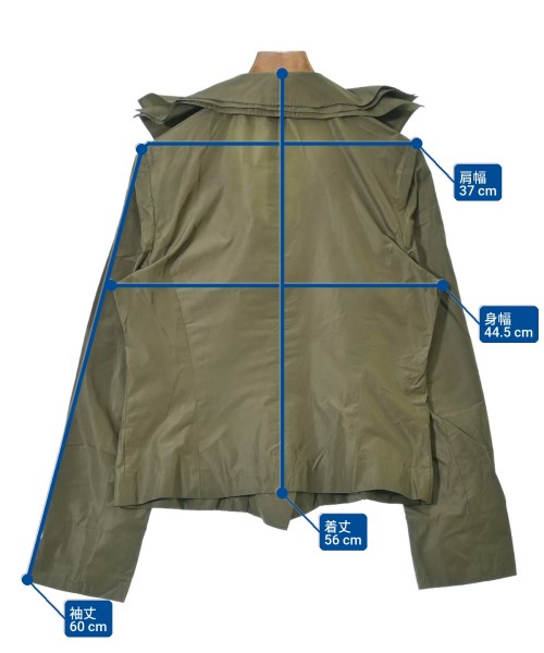 HIROKO KOSHINO（ヒロコ　コシノ）ジャケット カーキ サイズ:40(M位) レディース/2200649641024