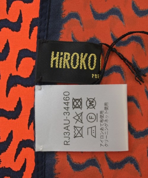HIROKO KOSHINO（ヒロコ　コシノ）バンダナ・スカーフ 紺 サイズ:38 レディース/2200694728398