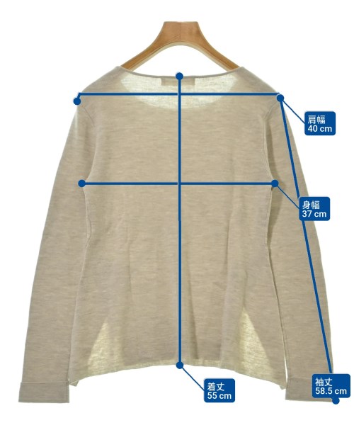 HIROKO KOSHINO（ヒロコ　コシノ）ニット・セーター ベージュ サイズ:38(S位) レディース/2200665389092