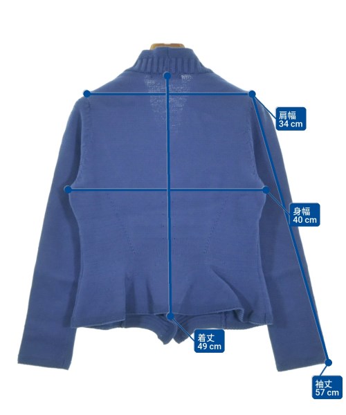 HIROKO KOSHINO（ヒロコ　コシノ）カーディガン 青 サイズ:38(S位) レディース/2200665389153