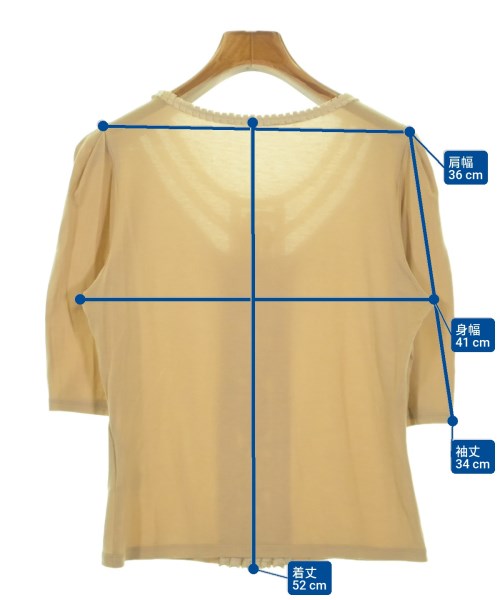 HIROKO KOSHINO（ヒロコ　コシノ）Tシャツ・カットソー ベージュ サイズ:38(S位) レディース/2200665389184