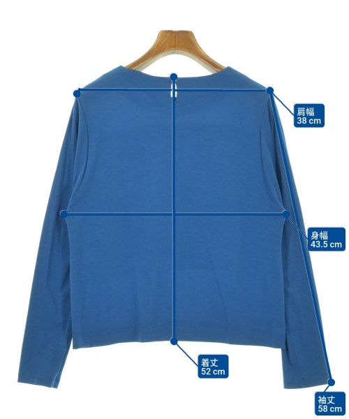 HIROKO KOSHINO（ヒロコ　コシノ）Tシャツ・カットソー 青 サイズ:38(S位) レディース/2200665389207