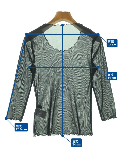 HIROKO KOSHINO（ヒロコ　コシノ）Tシャツ・カットソー 黒 サイズ:38(S位) レディース/2200671551049