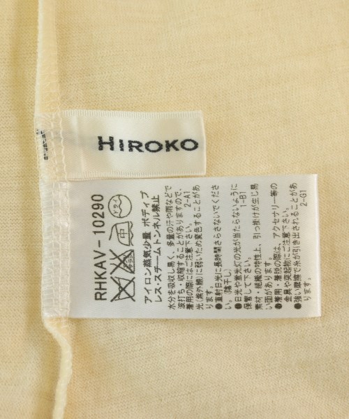 HIROKO KOSHINO（ヒロコ　コシノ）Tシャツ・カットソー 黄 サイズ:38(S位) レディース/2200681605169