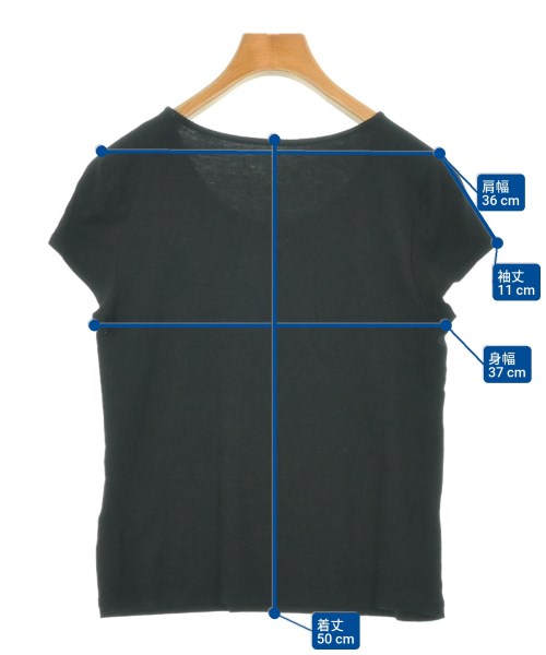 HIROKO KOSHINO（ヒロコ　コシノ）Tシャツ・カットソー 黒 サイズ:38(S位) レディース/2200679775232