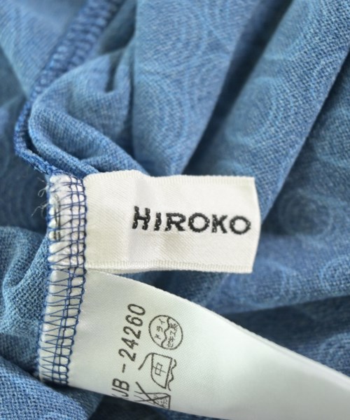 HIROKO KOSHINO（ヒロコ　コシノ）ブラウス 青 サイズ:38(S位) レディース/2200686684060