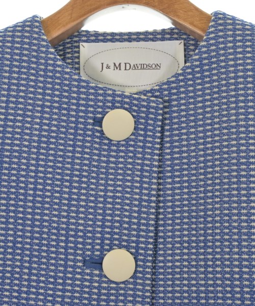 J&M DAVIDSON（ジェイアンドエム　デビッドソン）ノーカラージャケット 青 サイズ:8(M位) レディース/2200660632025