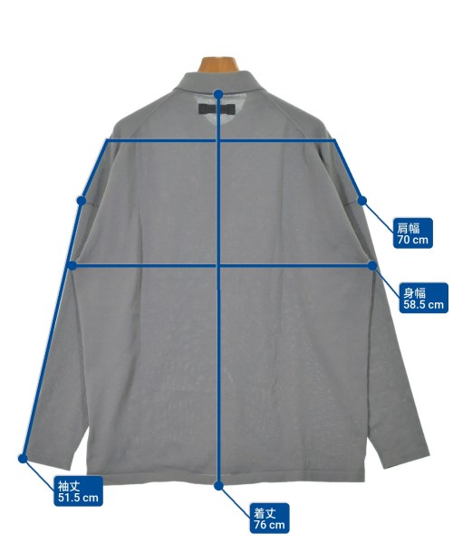 BRIEFING（ブリーフィング）ポロシャツ グレー サイズ:L メンズ/2200629158016