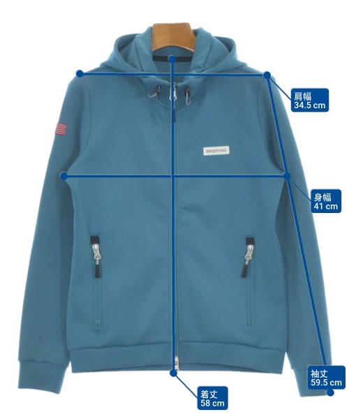 BRIEFING（ブリーフィング）パーカー 青 サイズ:S レディース/2200618787012