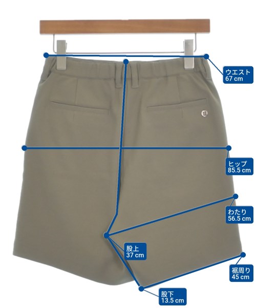 BRIEFING（ブリーフィング）ショートパンツ カーキ サイズ:S レディース/2200618787111