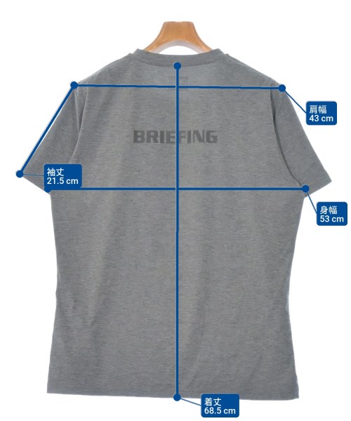 BRIEFING（ブリーフィング）Tシャツ・カットソー グレー サイズ:M メンズ/2200674159037