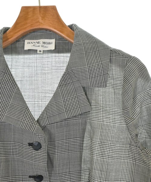 HANAE MORI（ハナエ　モリ）カジュアルジャケット 黒 サイズ:38(S位) レディース/2200629376038