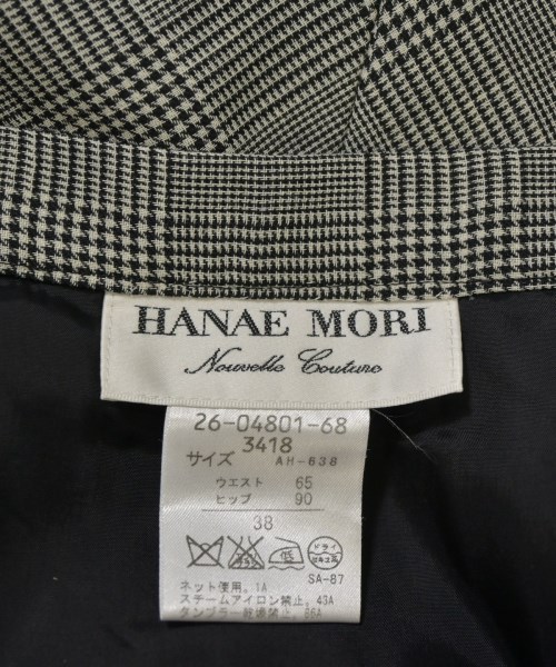 HANAE MORI（ハナエ　モリ）ひざ丈スカート 黒 サイズ:38(S位) レディース/2200629376175