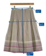 HANAE MORI（ハナエ　モリ）ひざ丈スカート ピンク サイズ:38(S位) レディース/2200610114083