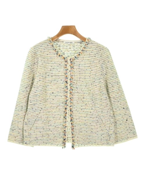 HANAE MORI(ハナエ　モリ)カーディガン 白 サイズ:40(M位)/2200693901020