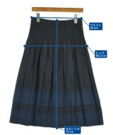 HANAE MORI（ハナエ　モリ）ロング・マキシ丈スカート 紺 サイズ:40(M位) レディース/2200693901044