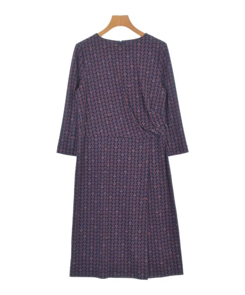 HANAE MORI(ハナエ　モリ)ワンピース 紺 サイズ:40(M位)/2200693901099