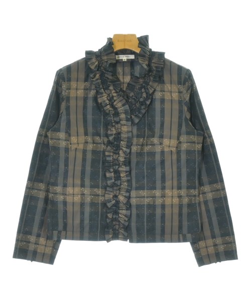 HANAE MORI(ハナエ　モリ)ブラウス 茶 サイズ:40(M位)/2200693901112