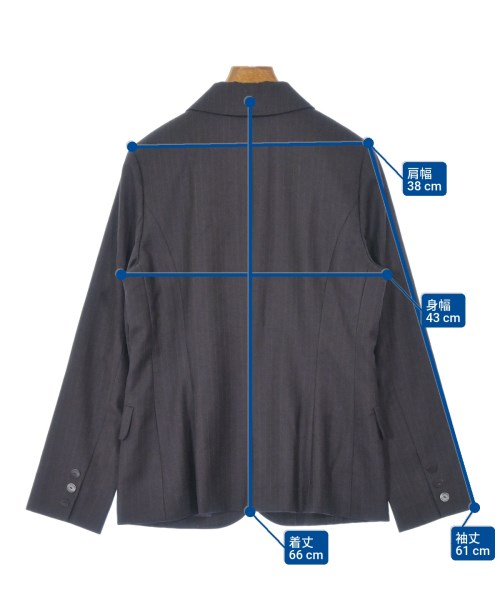 HANAE MORI（ハナエ　モリ）カジュアルジャケット 紫 サイズ:40(M位) レディース/2200657924010