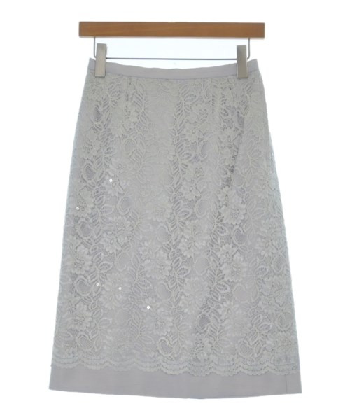 HANAE MORI(ハナエ　モリ)ひざ丈スカート 青 サイズ:38(S位)/2200645376104